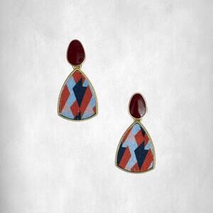 Geometric Vintage Drop Earrings